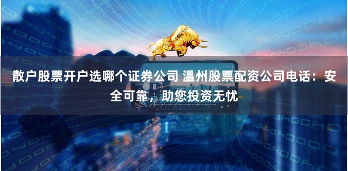 散户股票开户选哪个证券公司 温州股票配资公司电话:安全可靠,助您投资无忧